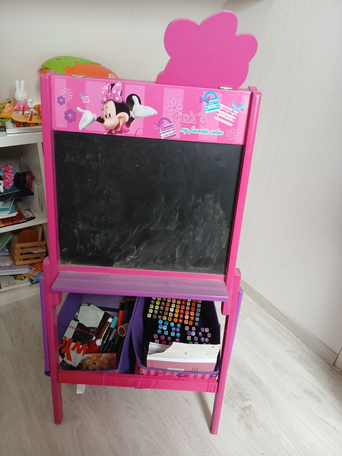schoolbord magneetbord krijtbord inclusief letters en cijfer, Ophalen, Krijtbord