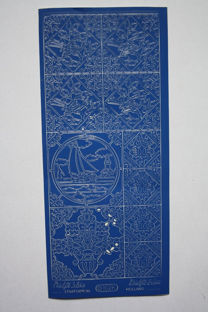 21 st. Tegeltableau delfts blauw zeilschip sierstickers 8540, Ophalen of Verzenden, Nieuw, Overige thema's