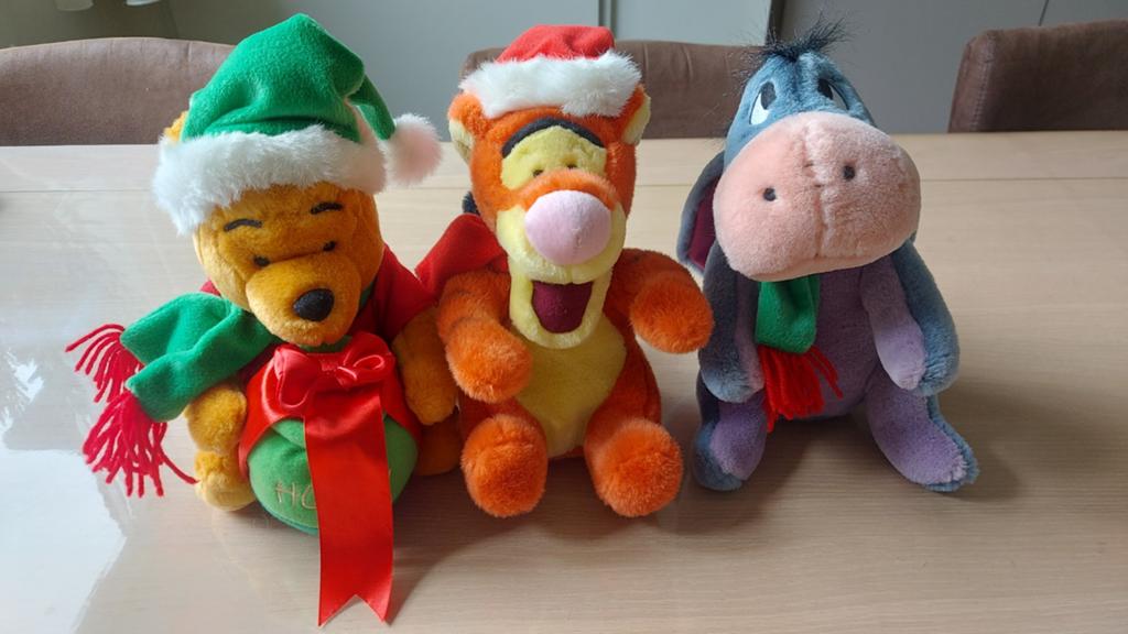 Disney Kerst Knuffels: Winnie de Poeh, Teigetje & Iejoor, Disney, Disney, Geel, Overige typen