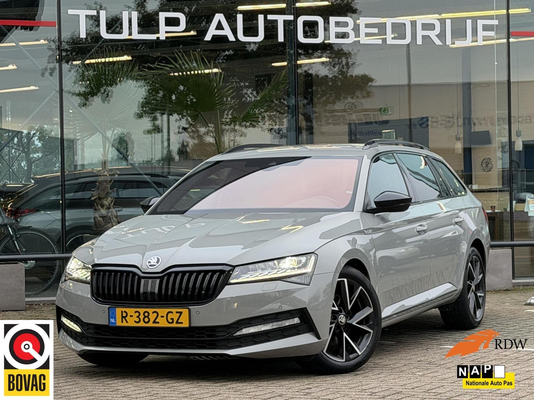 Skoda Superb Combi 1.5 TSI ACT Sportline Automaat NLauto NAP, Dealer onderhouden, 4 cilinders, 150 pk, Origineel Nederlands