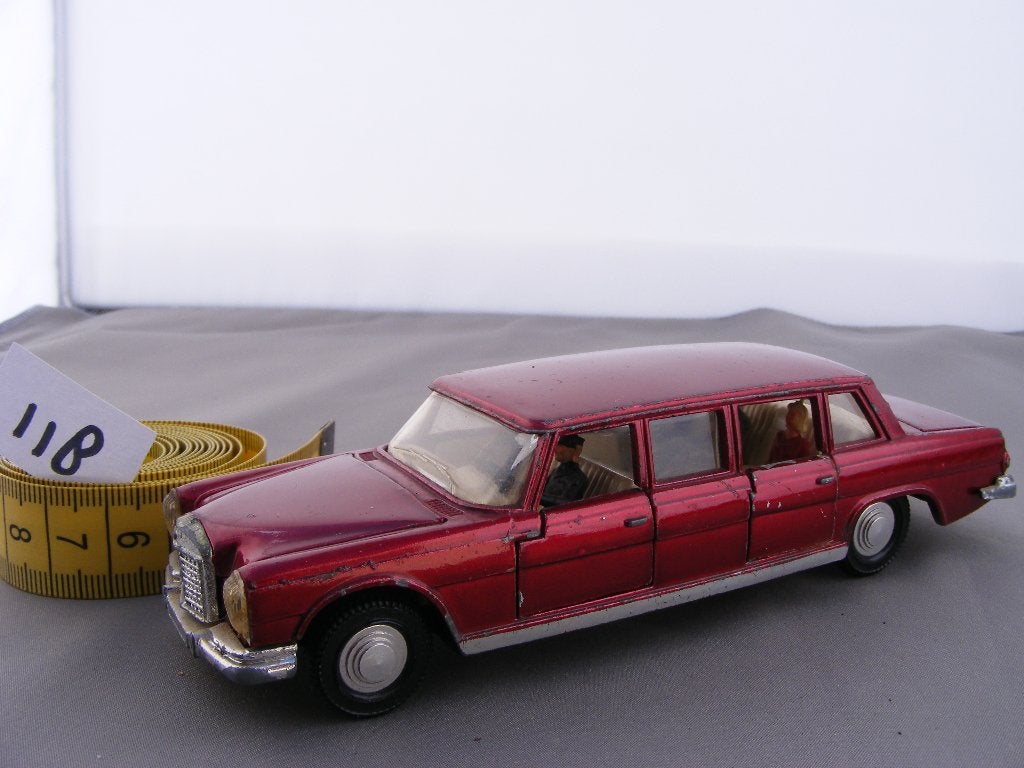 Mercedes benz 600 pullmann, dinky toys 128 (118), Ophalen of Verzenden, Gebruikt, Auto, Dinky Toys