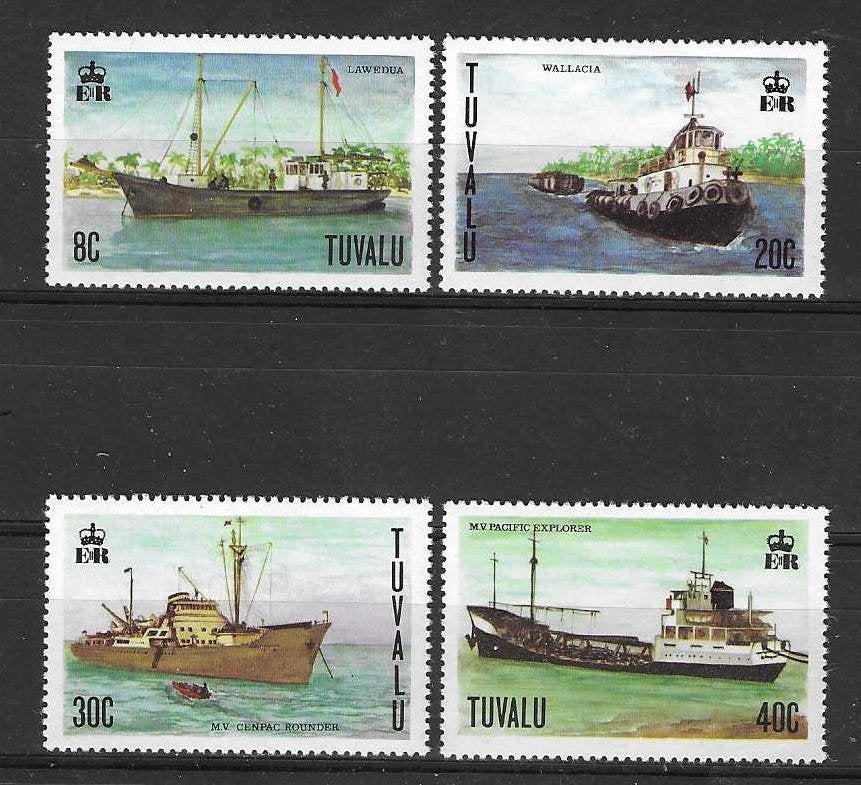 Tuvalu Michel 62-65 postfris SCHEPEN, Ophalen of Verzenden, Postfris