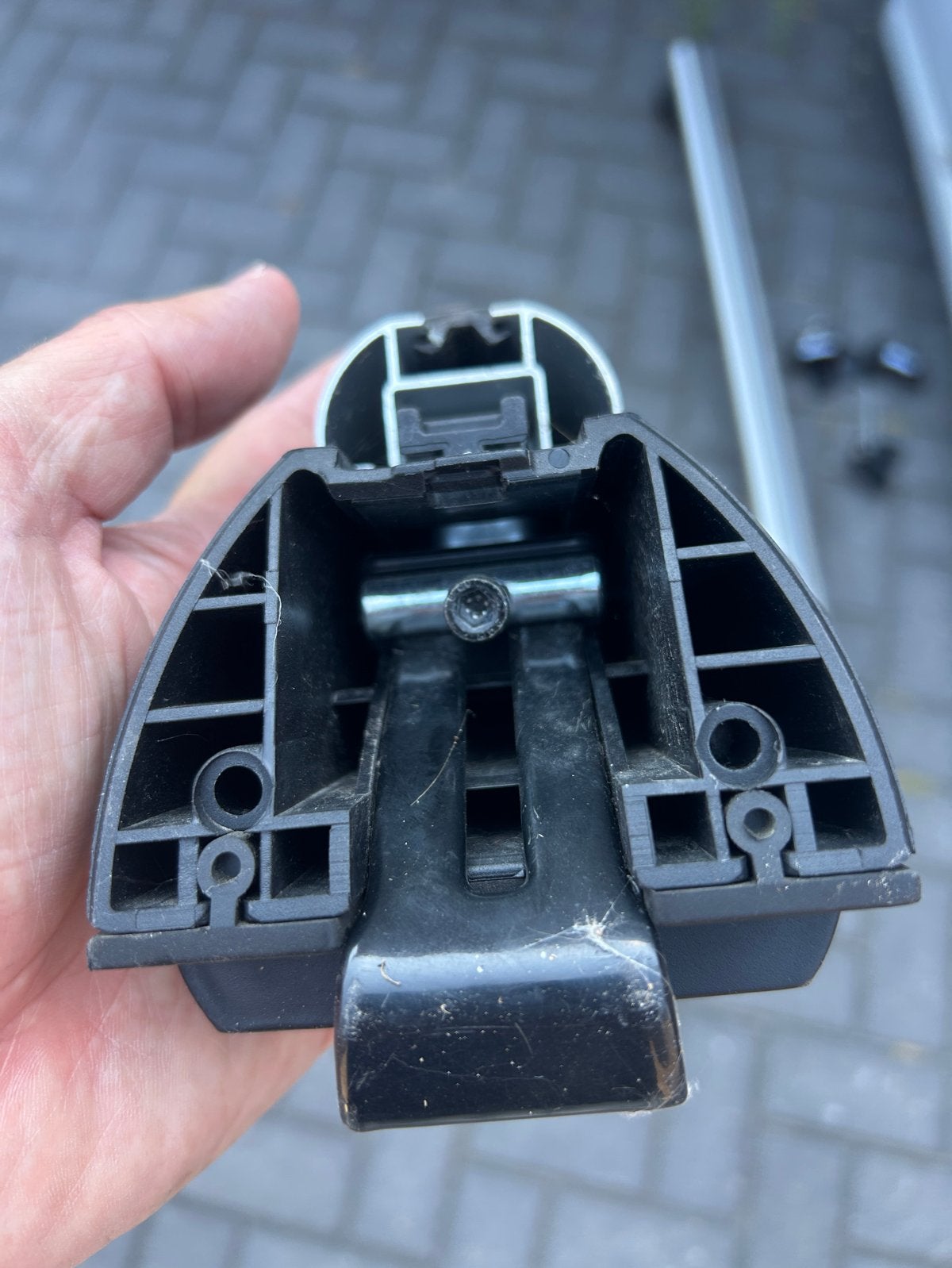 PerfectFit aluminium dakdragers Mercedes C-Klasse – sloten, Ophalen, Gebruikt