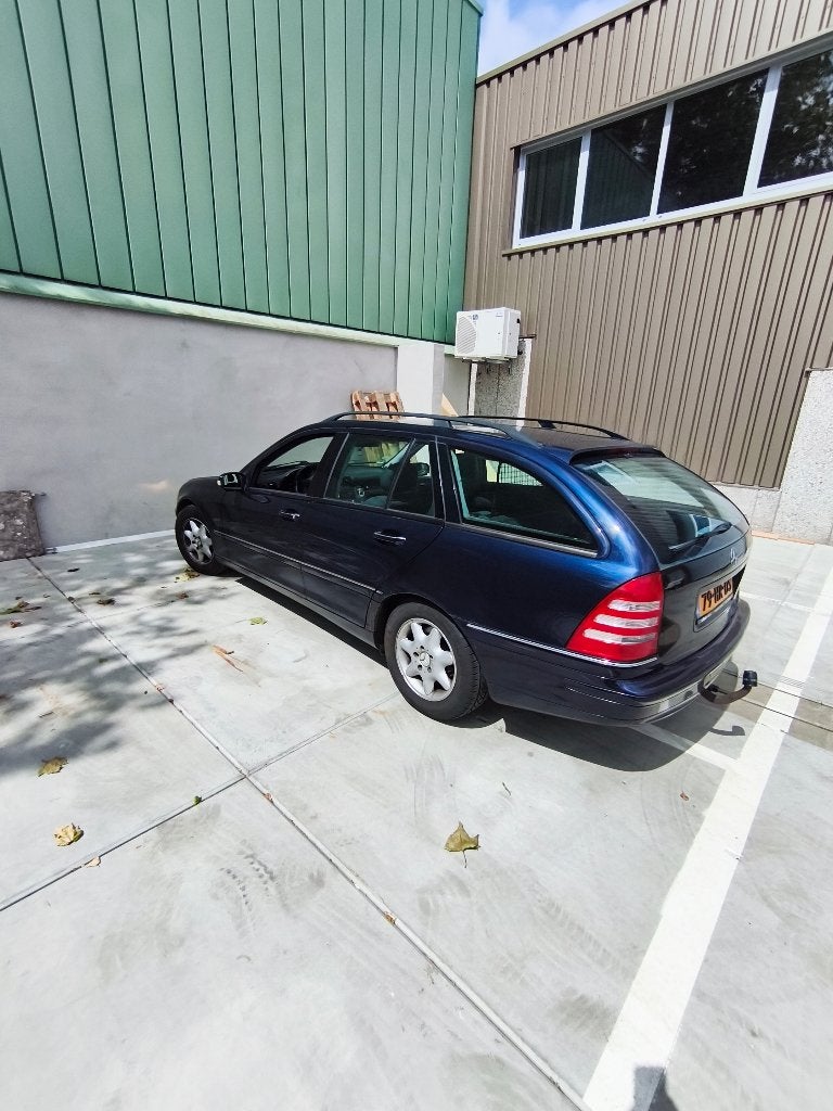 Mercedes-Benz C-Klasse 2.0 C200 Kompr Combi AUT 2001 Blauw, Auto's, Automaat, 1998 cc, Achterwielaandrijving, 4 cilinders