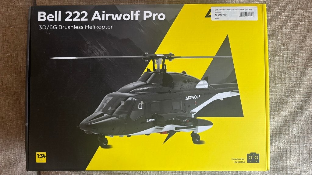 Amewi Air wolf rc helicopter 1:34, Hobby en Vrije tijd, Modelbouw | Radiografisch | Helikopters en Quadcopters, Ophalen of Verzenden