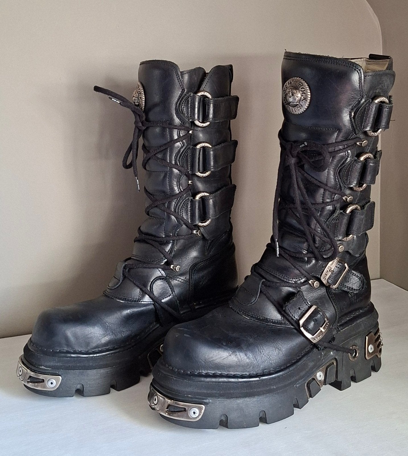 New Rock laarzen maat 42, Kleding | Heren, Ophalen, Gedragen, Zwart