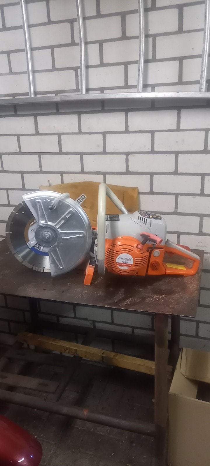 Steen slijpmachine, Tuin en Terras, Bosmaaiers, Ophalen, Gebruikt, Benzine