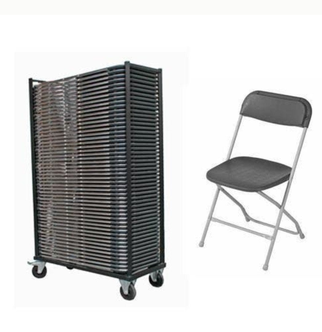 Klapstoelen te huur, Huis en Inrichting, Stoelen, Ophalen, Zo goed als nieuw, Kunststof, Vijf, Zes of meer stoelen
