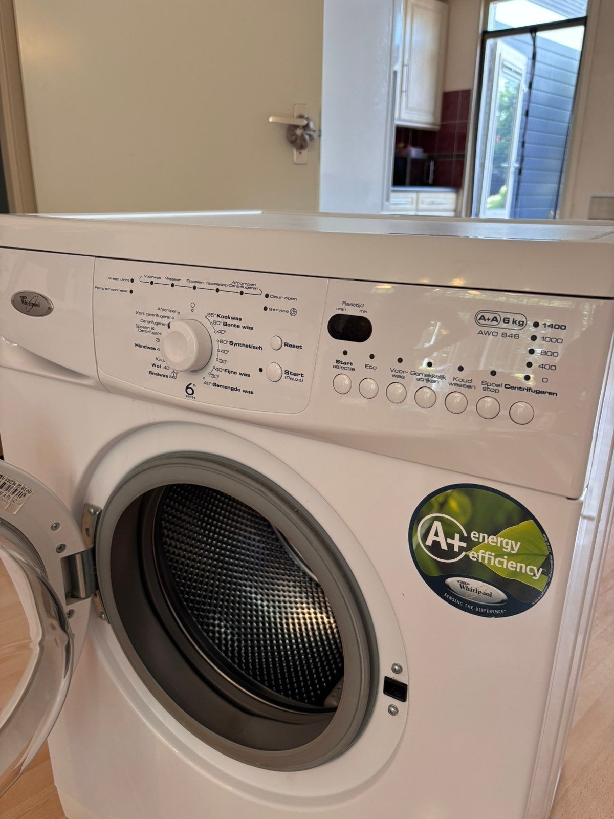 Whirlpool AWO 846 Wasmachine (6 kg, 1400 tpm), Witgoed en Apparatuur, Wasmachines, Ophalen, Gebruikt, 85 tot 90 cm, 1200 tot 1600 toeren