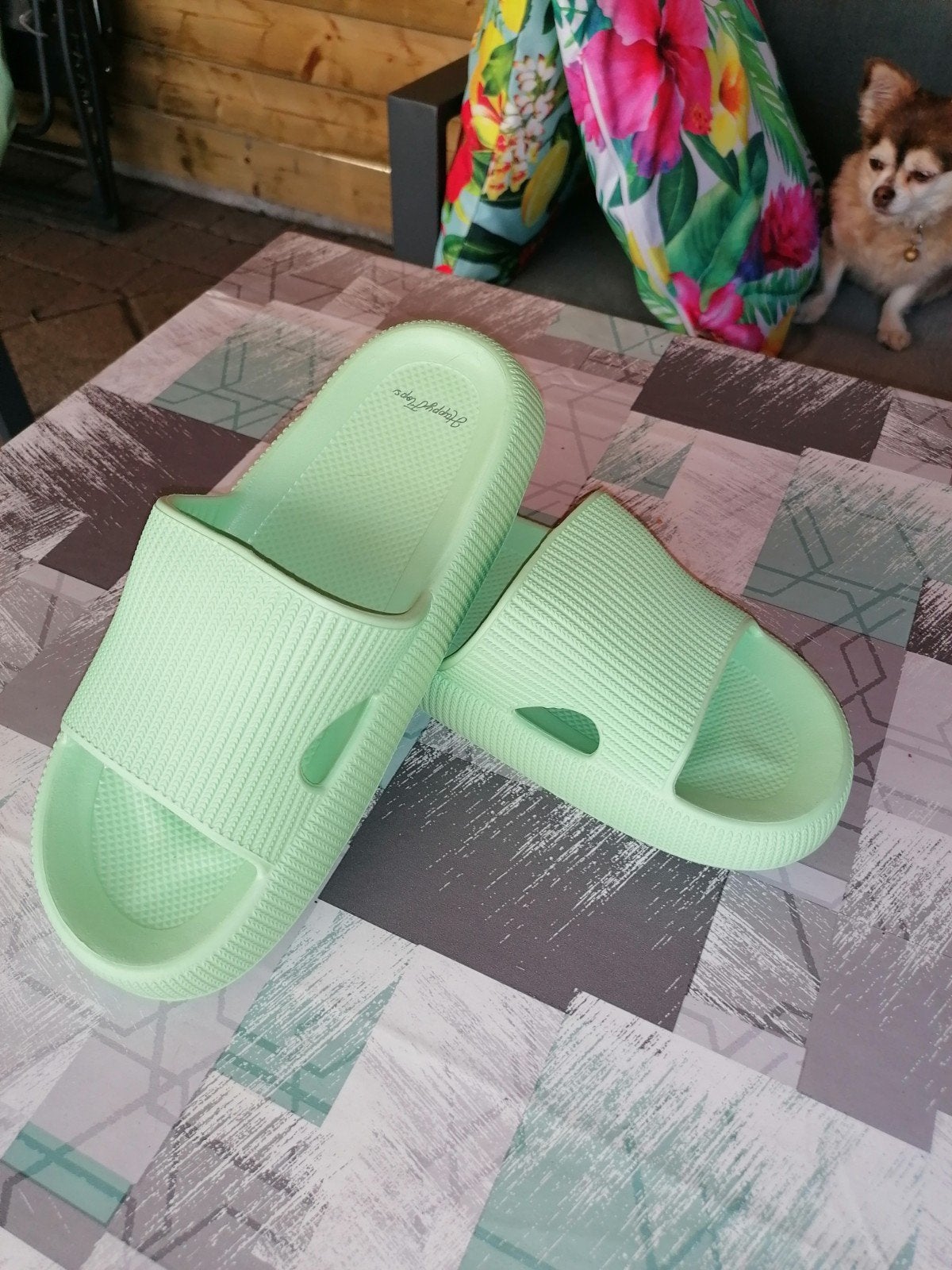 Slippers Happy flops, Kleding | Dames, Ophalen, Nieuw, Groen