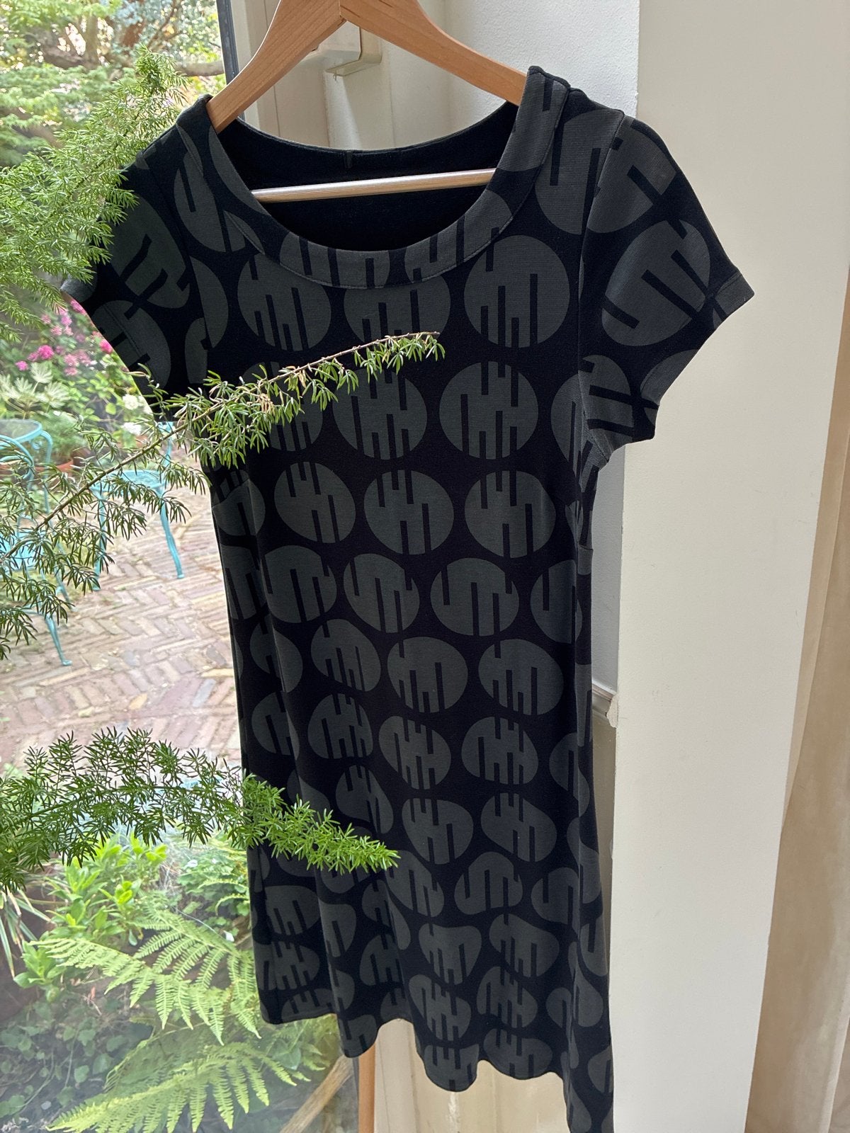 Katoenen jurkje met Marimekko patronen maat 38, Maat 38/40 (M), Meerkleurig, Ophalen of Verzenden, Zo goed als nieuw