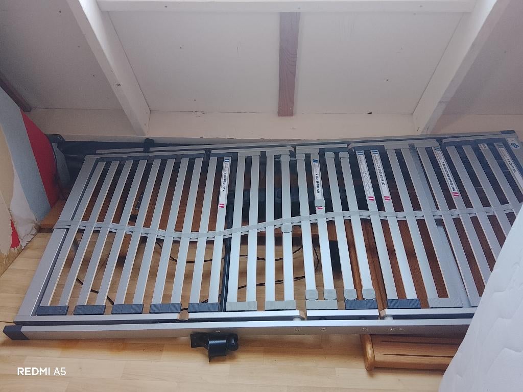 Bedden, Ophalen, 90 cm, Eenpersoons, Bruin