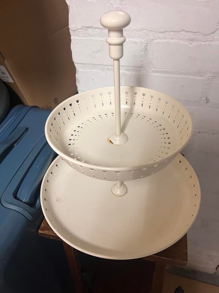 Metalen keukenrek - etagere - wit, Ophalen, Gebruikt