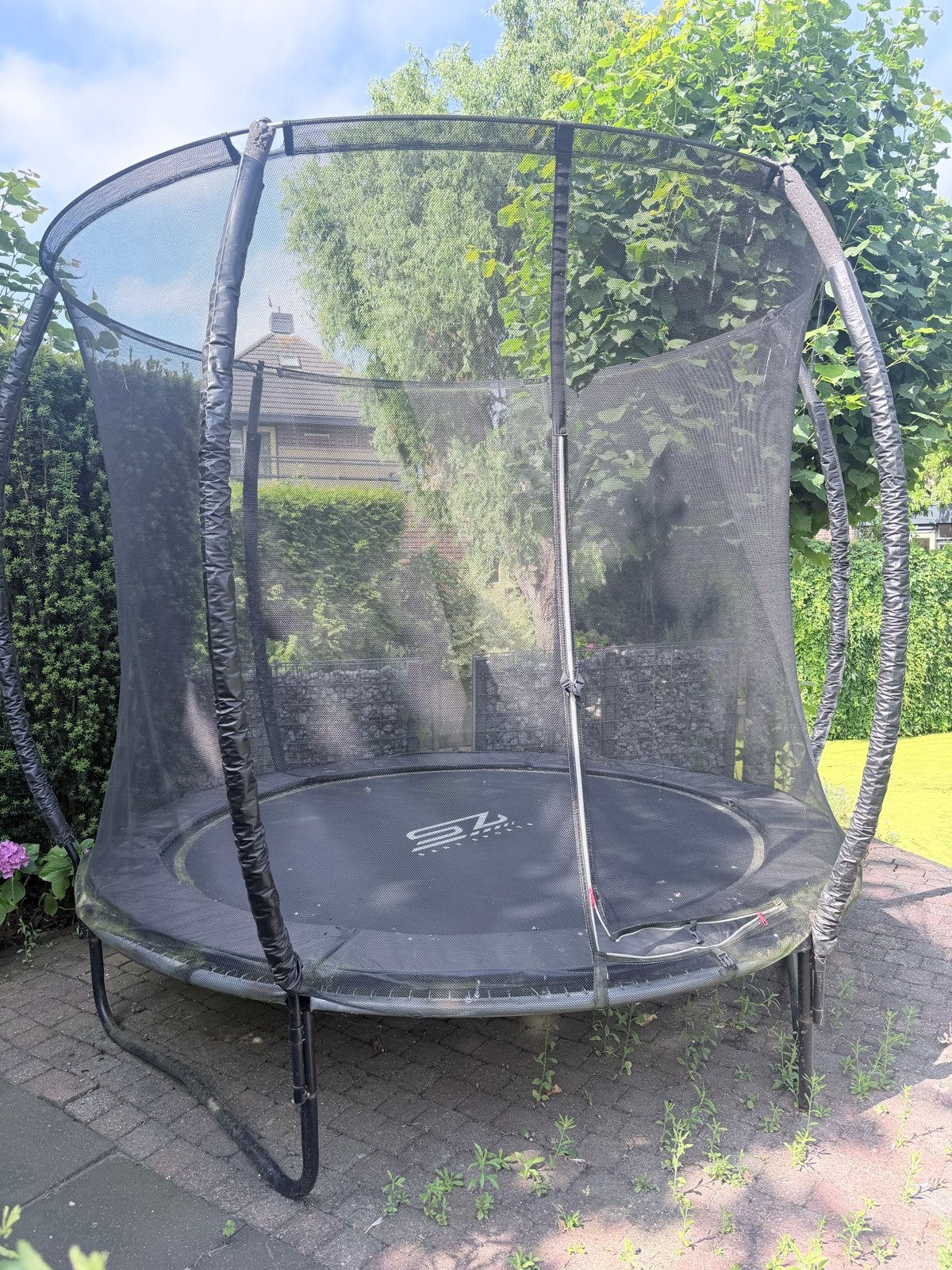 Trampoline met veiligheidsnet - Gebruikt, Kinderen en Baby's, Speelgoed | Buiten | Trampolines, Ophalen, Zo goed als nieuw