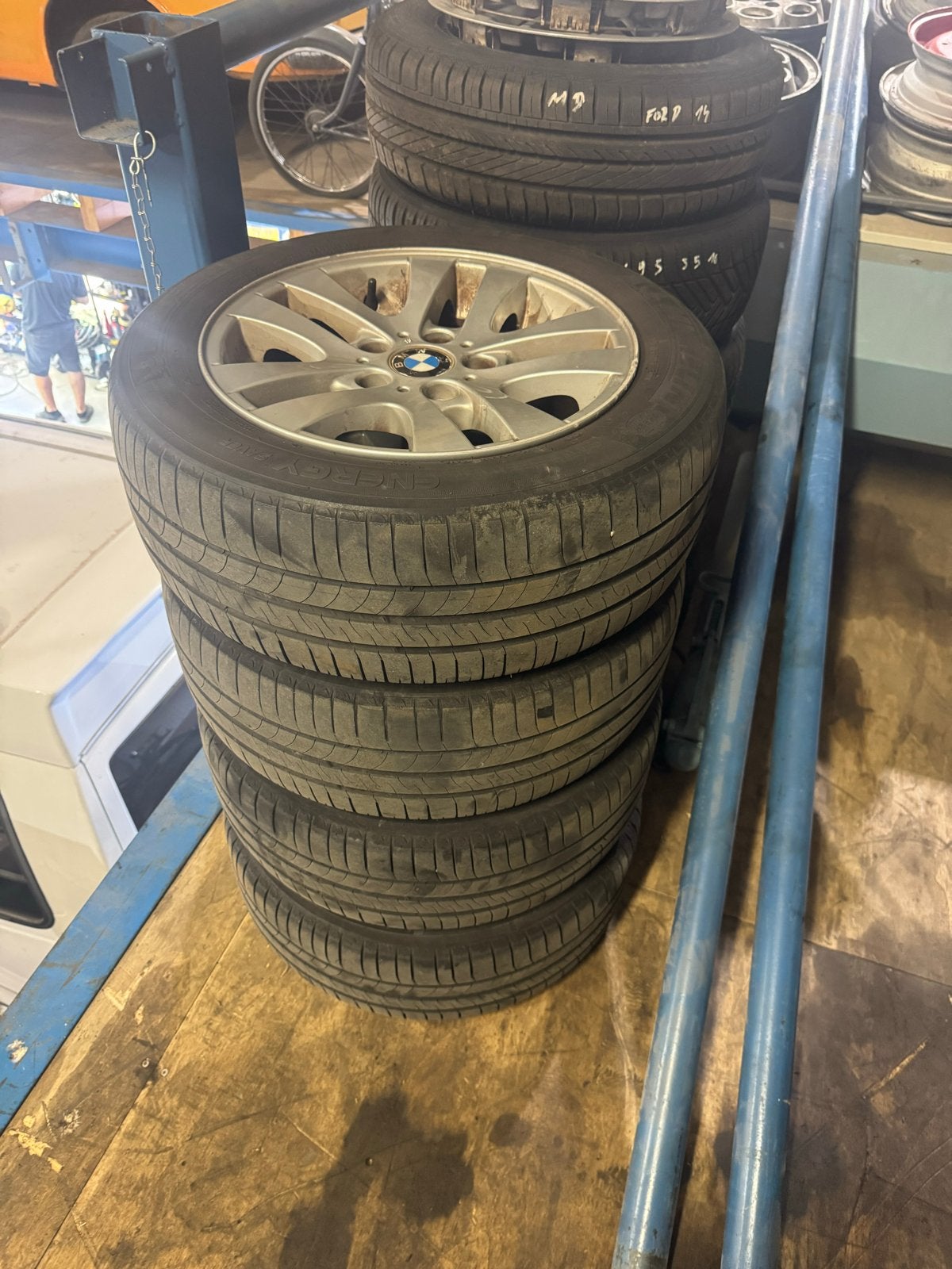 Velgen met banden voor BMW E36 - 205/55R16, Auto-onderdelen, Ophalen, Gebruikt, 16 inch, Banden en Velgen