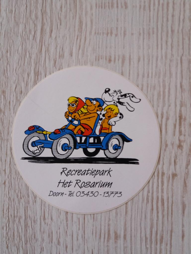 sticker Recreatiepark Het Rosarium te Doorn, Ophalen of Verzenden, Zo goed als nieuw, Bedrijf of Vereniging