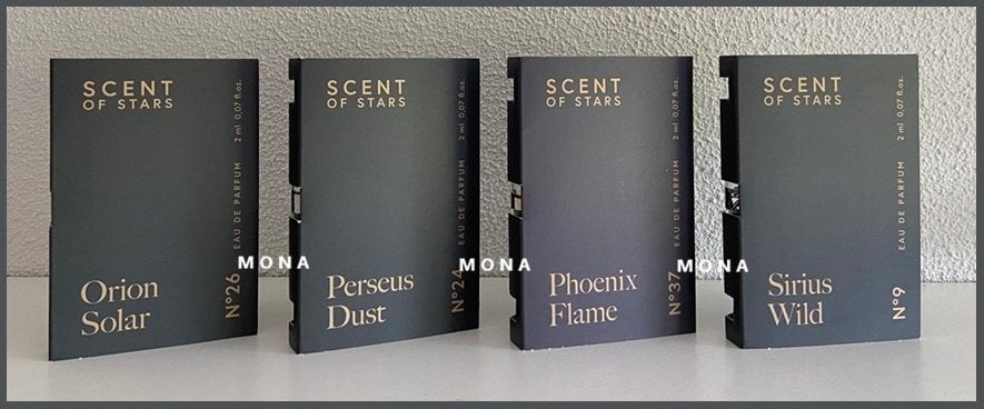 Scent of Stars set 4 niche parfum samples proefjes testers, Verzenden, Nieuw