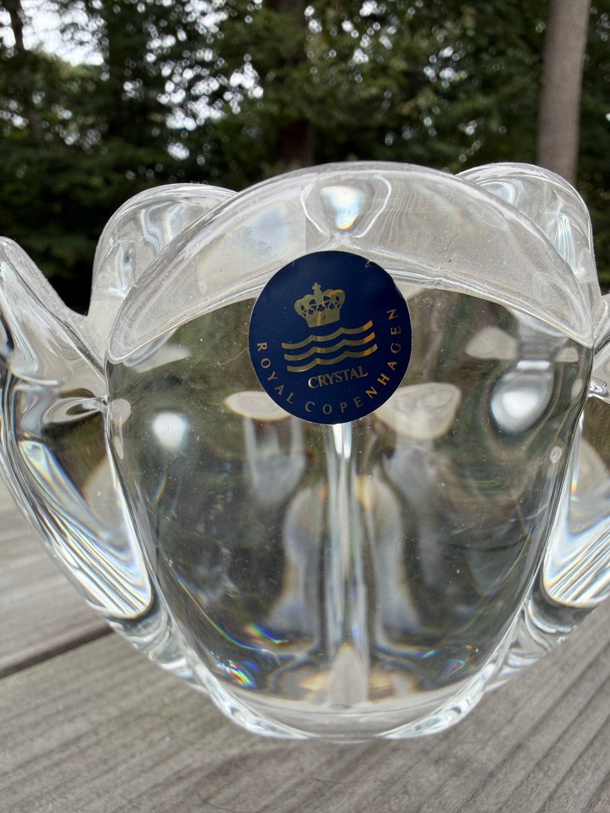 Royal Copenhagen Kristal Lotus Bloem Kaarsenhouder, Ophalen of Verzenden