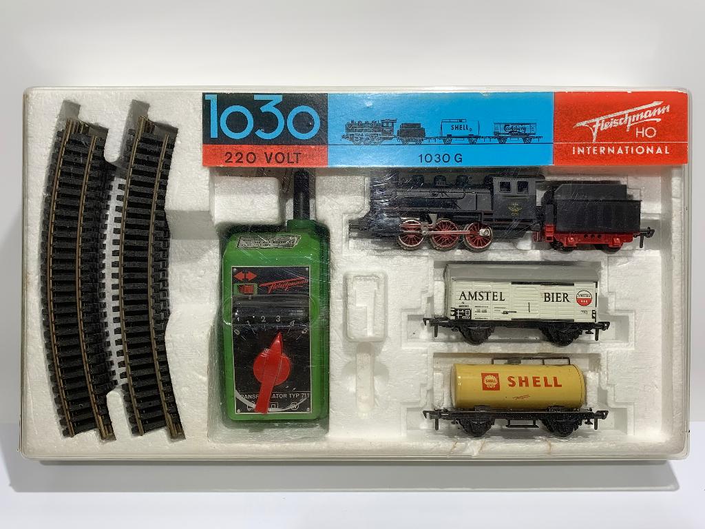 FLM: 1030 G: trein-set met rails en trafo voor H0-spoor, Hobby en Vrije tijd, Modeltreinen | H0, Ophalen, Gelijkstroom, Fleischmann