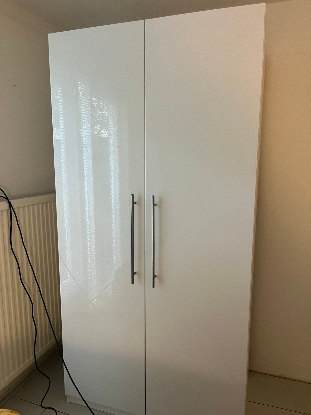 2 IKEA Pax kast deuren hoogglans wit 201x50 met handgrepen, Ophalen, 200 cm of meer, 50 tot 100 cm, Zo goed als nieuw