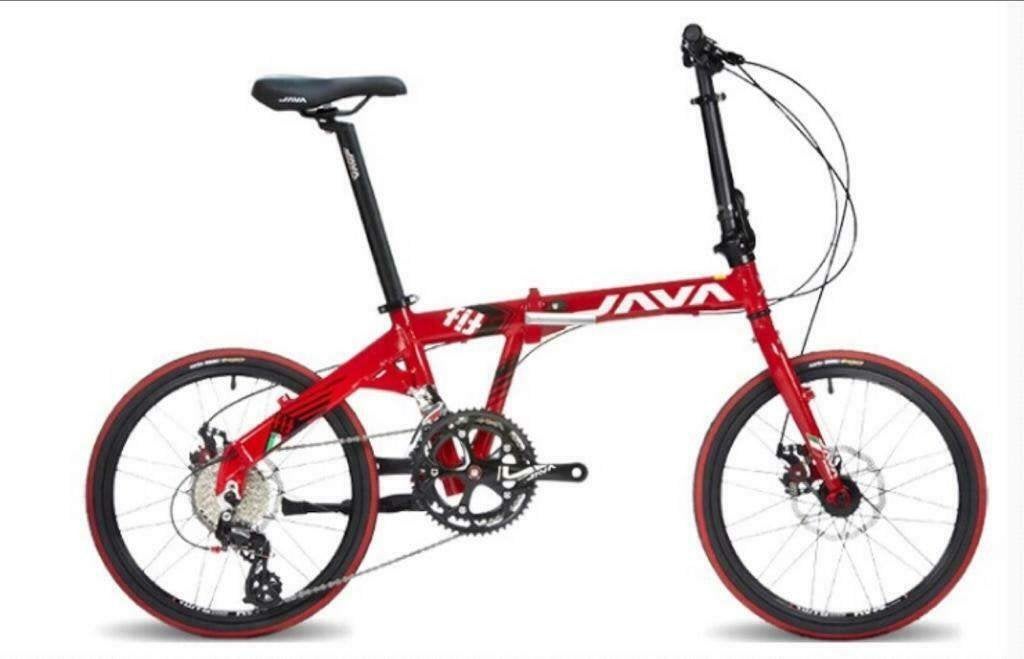 Java vouwfiets 16 speed Shimano schijfremmen, Fietsen en Brommers, Gebruikt, Versnellingen, Dames, Schijfrem