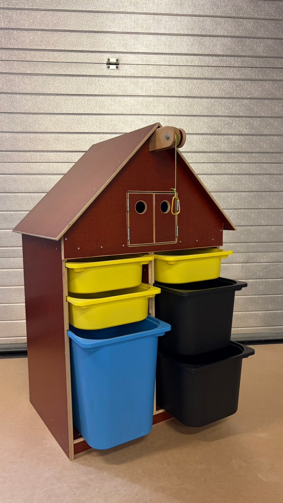 Mooi houten pakhuis voor Ikea Trofast opbergbakken, Ophalen, Zo goed als nieuw