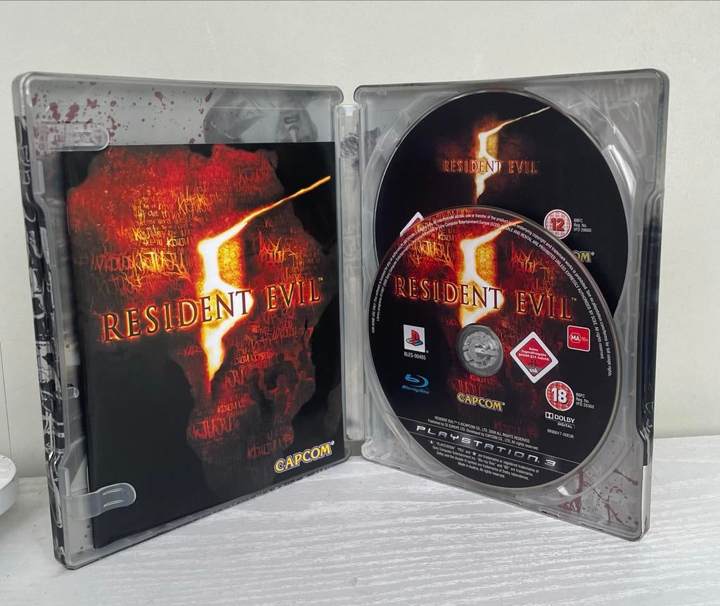 Resident Evil 5 Steelbook Edition, Spelcomputers en Games, Games | Sony PlayStation 3, Gebruikt, Vanaf 18 jaar, Shooter, 2 spelers