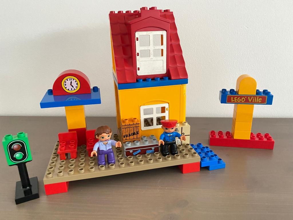 Duplo 3778 - Trein station, Gebruikt, Ophalen of Verzenden, Compleet, Duplo