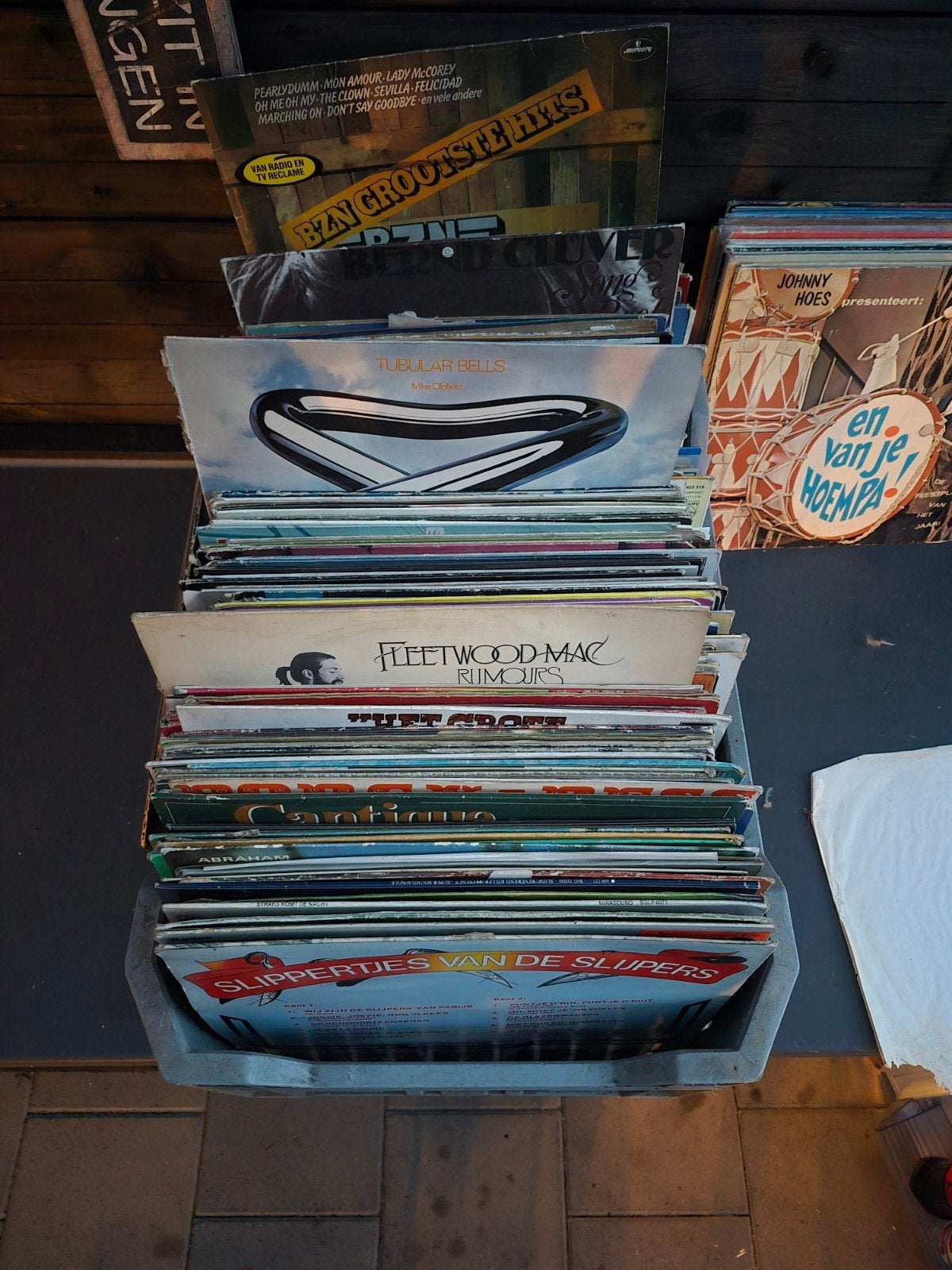 Bak met lp's, Ophalen of Verzenden, Gebruikt, Overige formaten