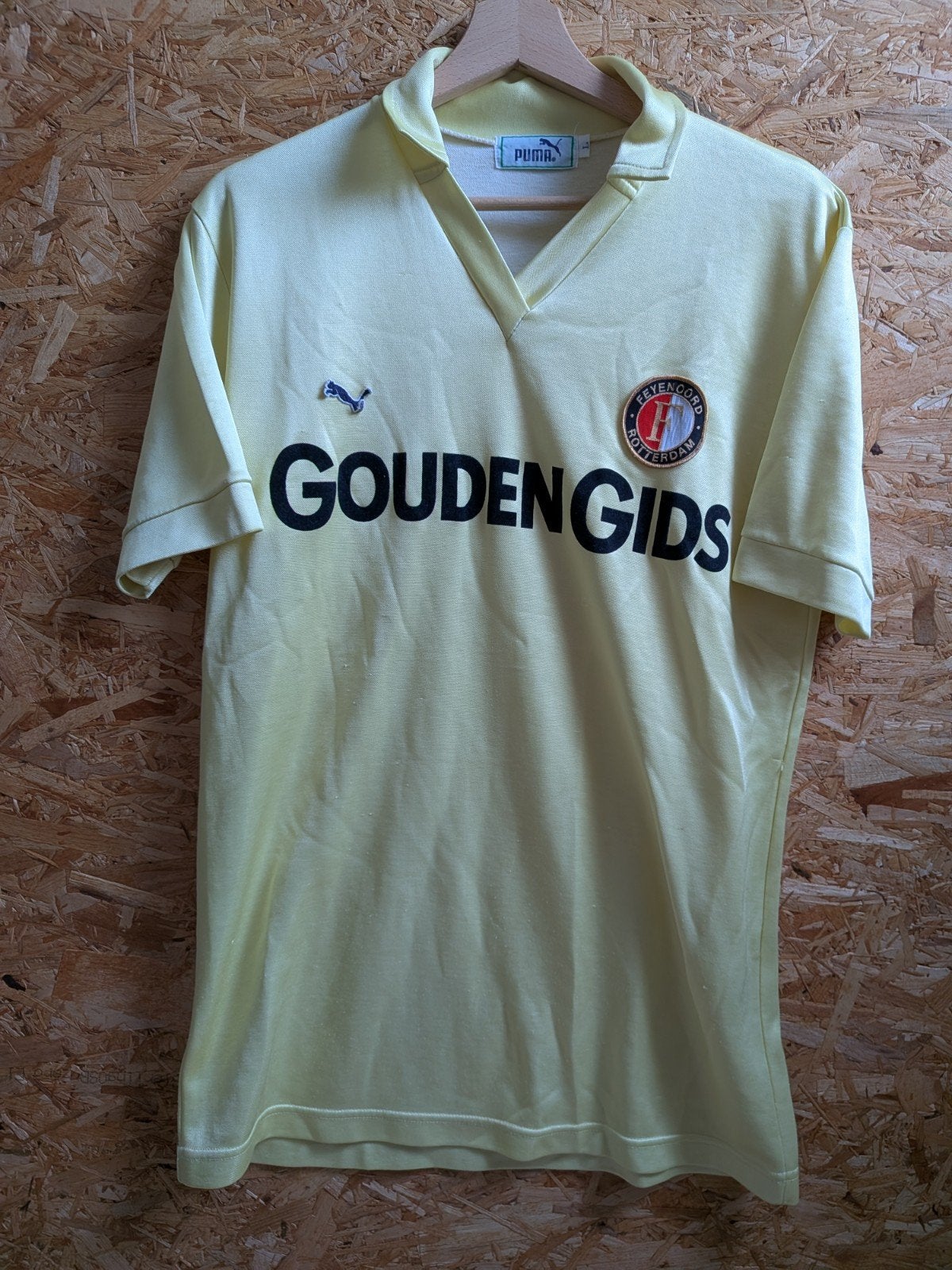 Feyenoord Rotterdam Gouden Gids Puma 1983/1984, Maat L, Ophalen of Verzenden, Gebruikt, Shirt