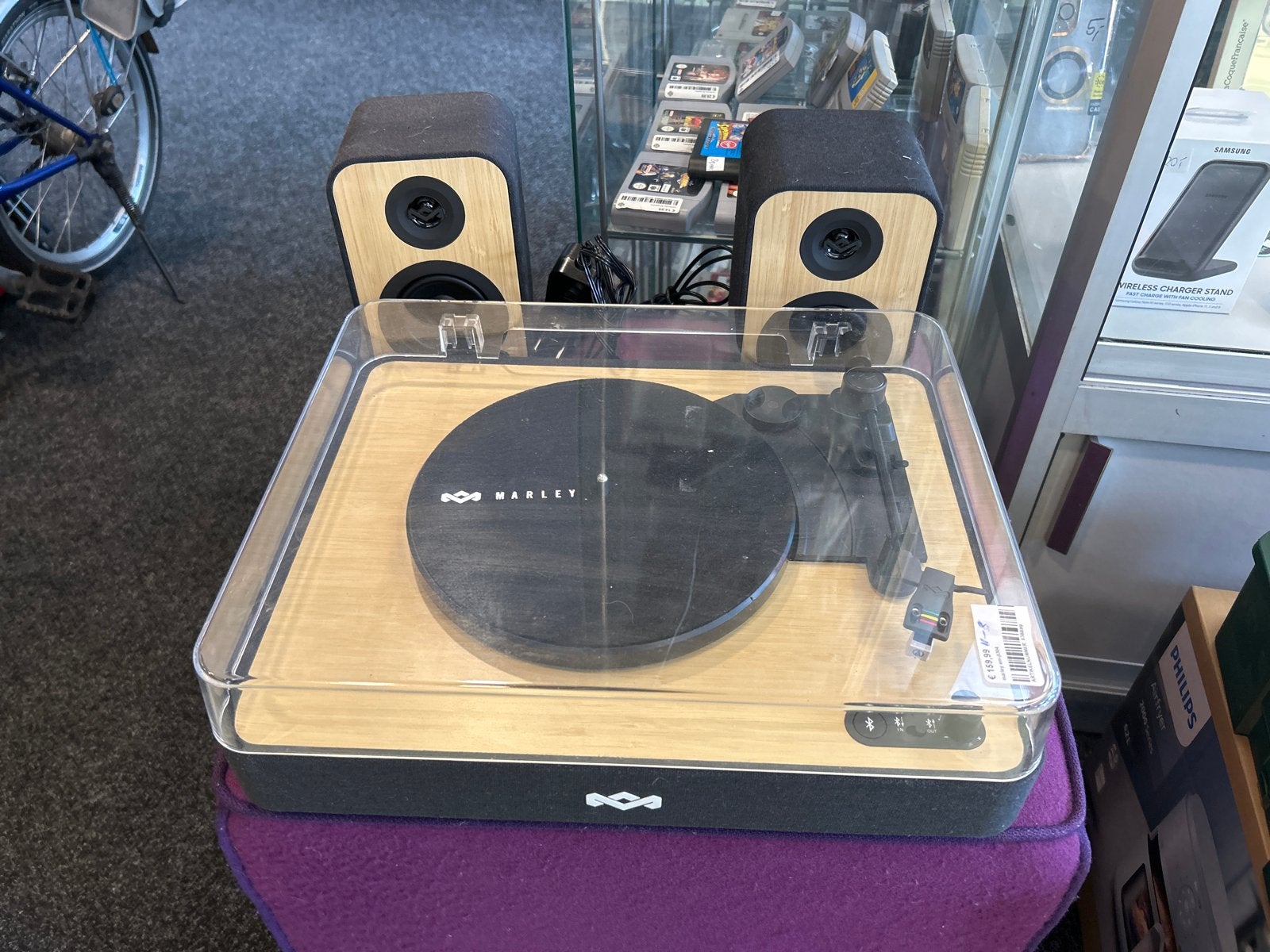 House of Marley EM-JT304  Platenspeler met speakers, Zo goed als nieuw, Nvt, Nvt, Ophalen