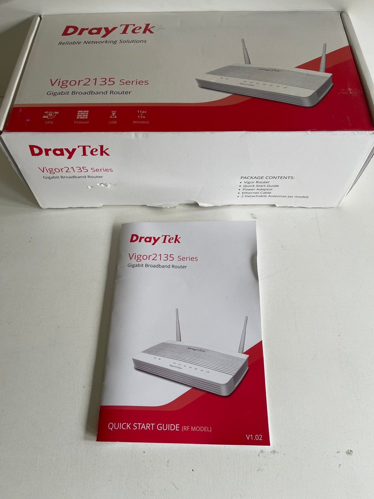 DrayTek Vigor 2135 Gigabit Breedband Router. Kans demo nieuw, Ophalen, Nieuw, Router