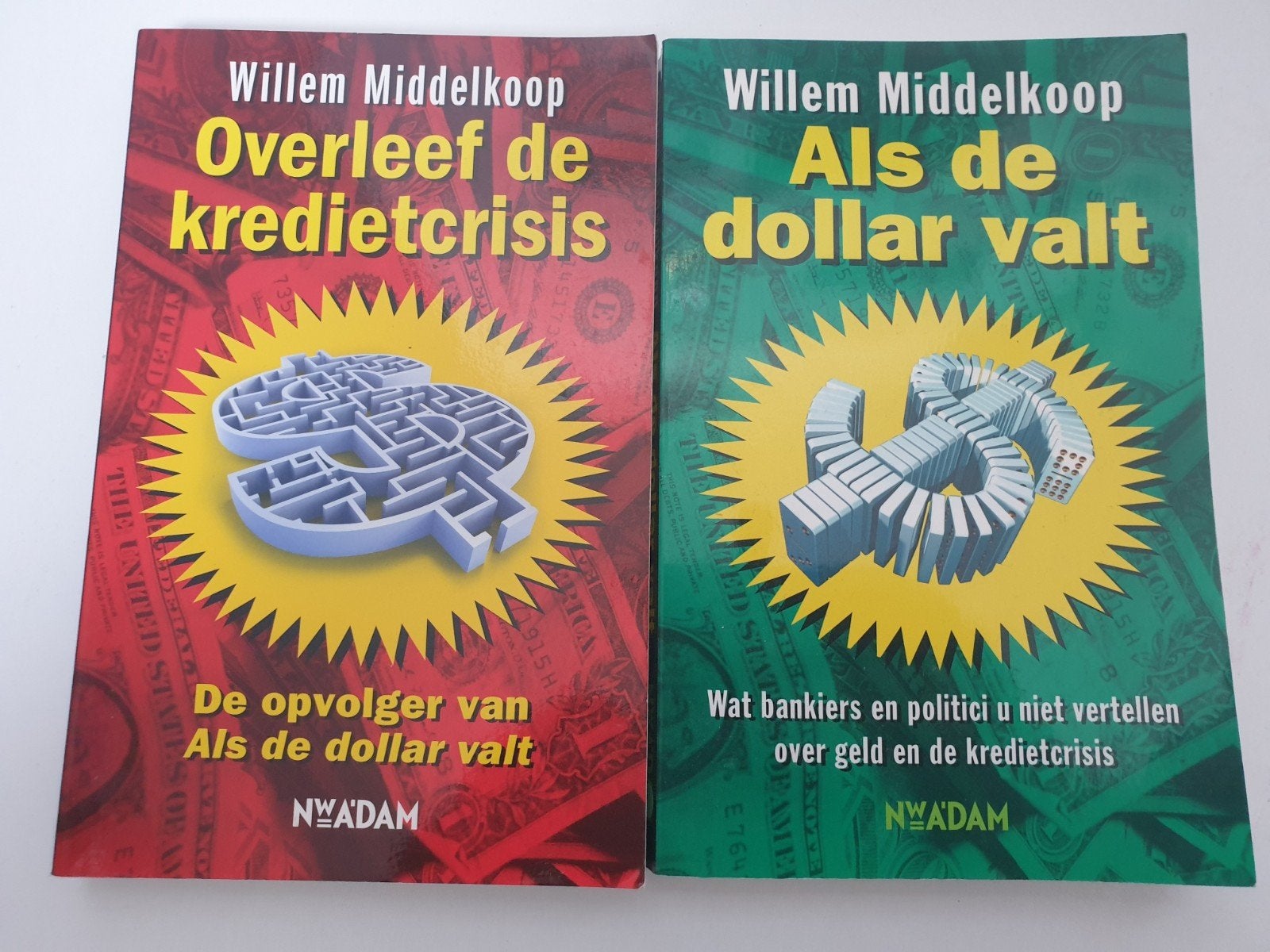 Willem Middelkoop Overleef de kredietcrisis & Als de dollar, Ophalen of Verzenden, Gelezen, Geld en Beleggen, Willem Middelkoop