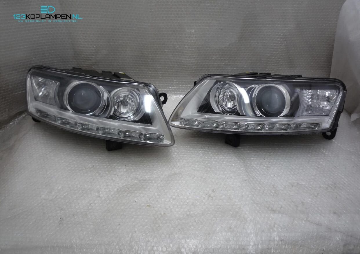 Audi A6 C6 facelift Bi Xenon koplamp koplampen links rechts