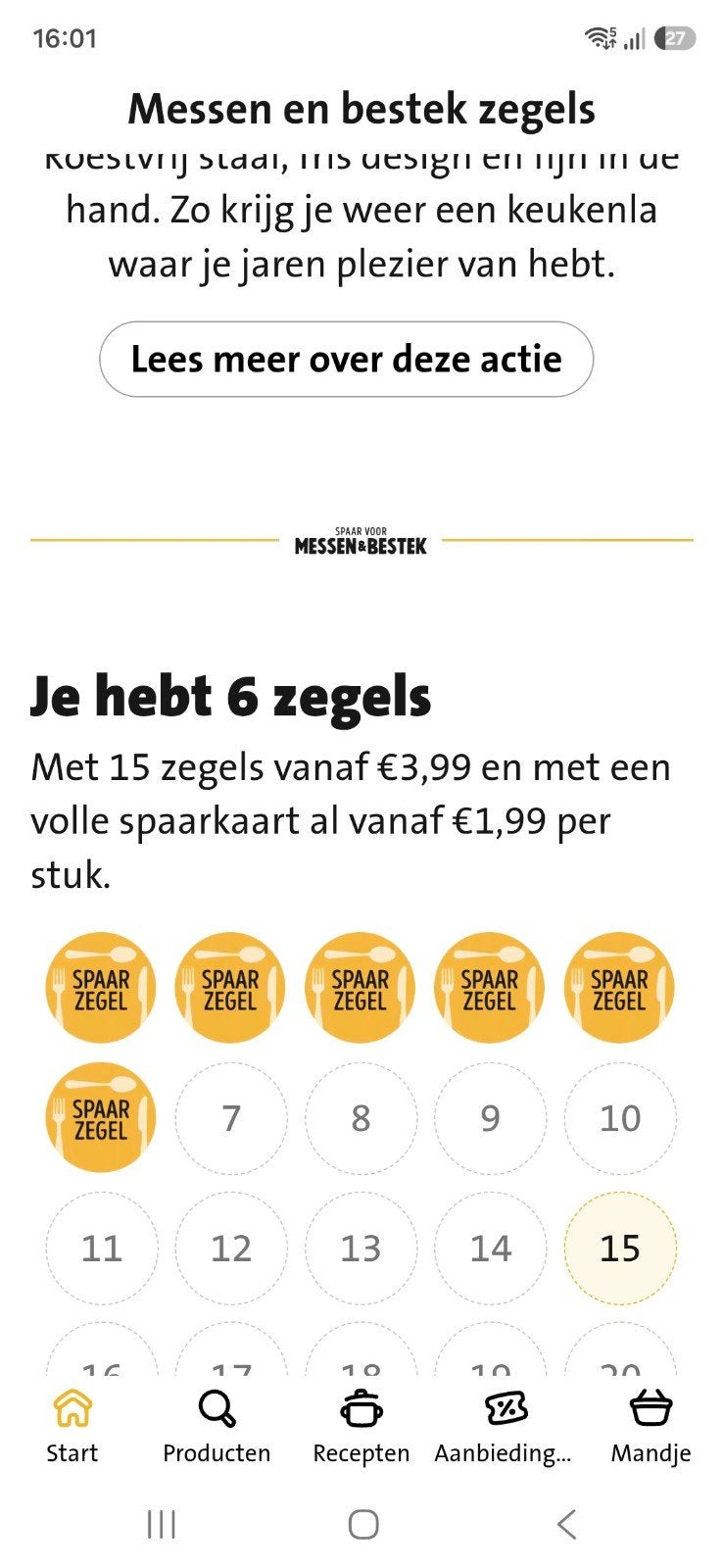 6 messen zegels Jumbo digitaal, Ophalen of Verzenden, Winkel, Super of Benzinepomp, Zegels, Bonnen of Punten