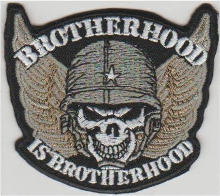 Brotherhood is Brotherhood patch embleem, Motoren, Verzenden