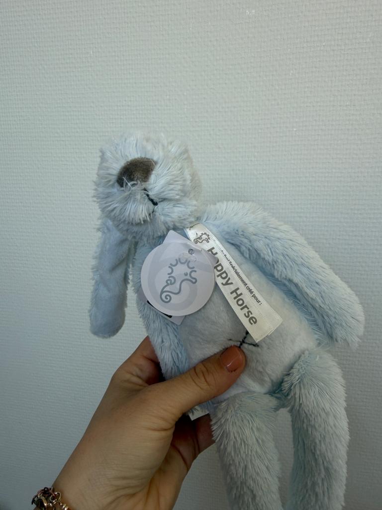 Happy horse blauw konijn, Kinderen en Baby's, Speelgoed | Knuffels en Pluche, Overige karakters, Happy Horse, Blauw, Ophalen of Verzenden