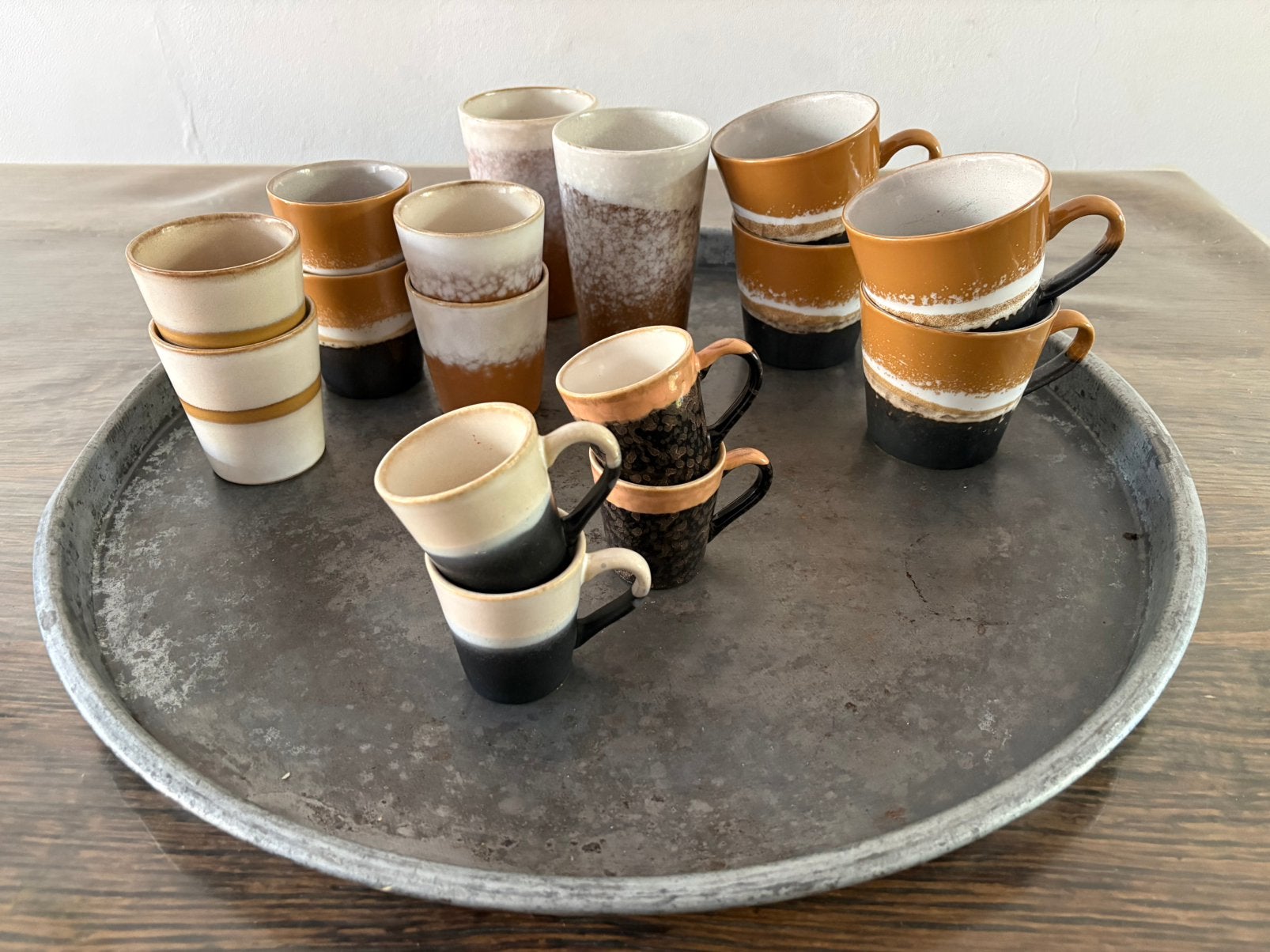 HK Living kopjes (koffie / thee), Ophalen, Gebruikt, Keramiek, Overige stijlen