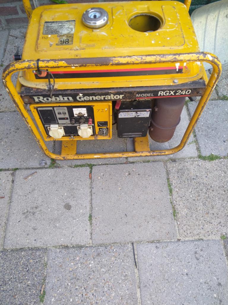 Robin generator rgx240, Ophalen of Verzenden, Gebruikt