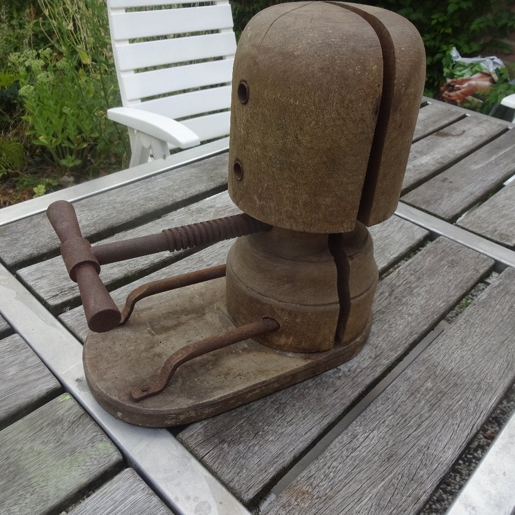 Antieke Houten hoedenvorm / Hoedenmakermal / Hoedenmaker, Antiek en Kunst, Ophalen of Verzenden, Dames