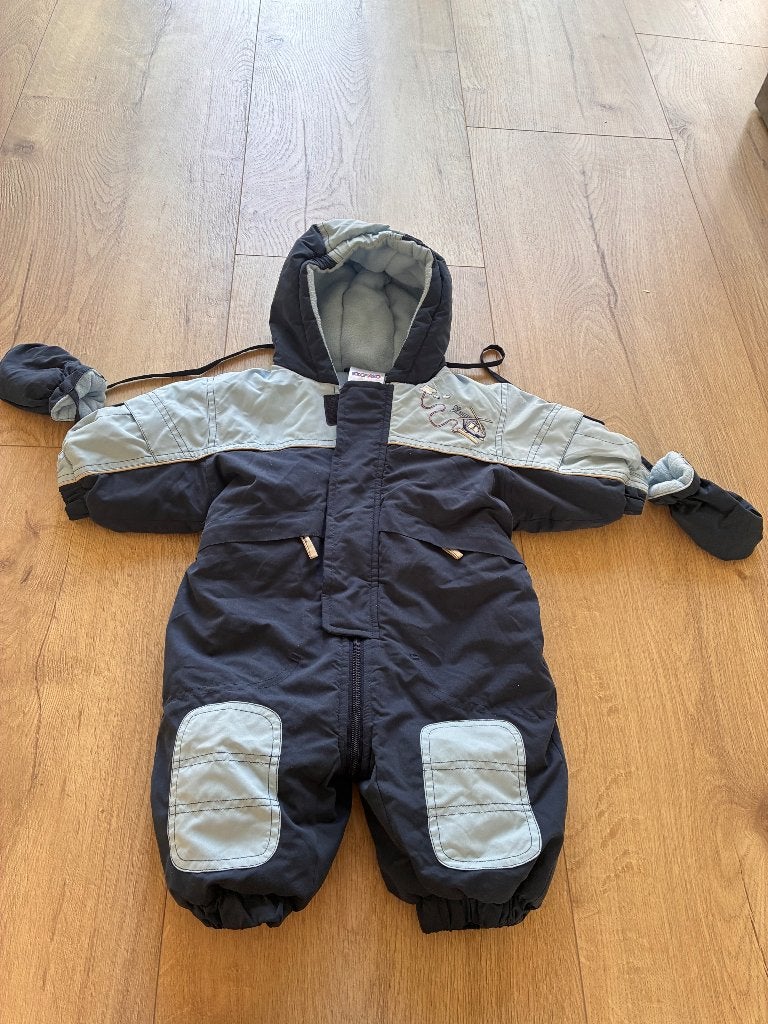 Skipak maat 62/68 met wanten, Zo goed als nieuw, Kleding, Skiën, Minder dan 100 cm