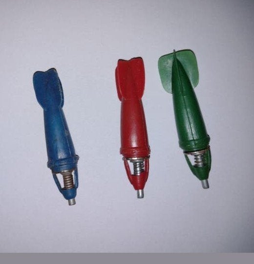 Antieke klappertjes raketten, Ophalen of Verzenden