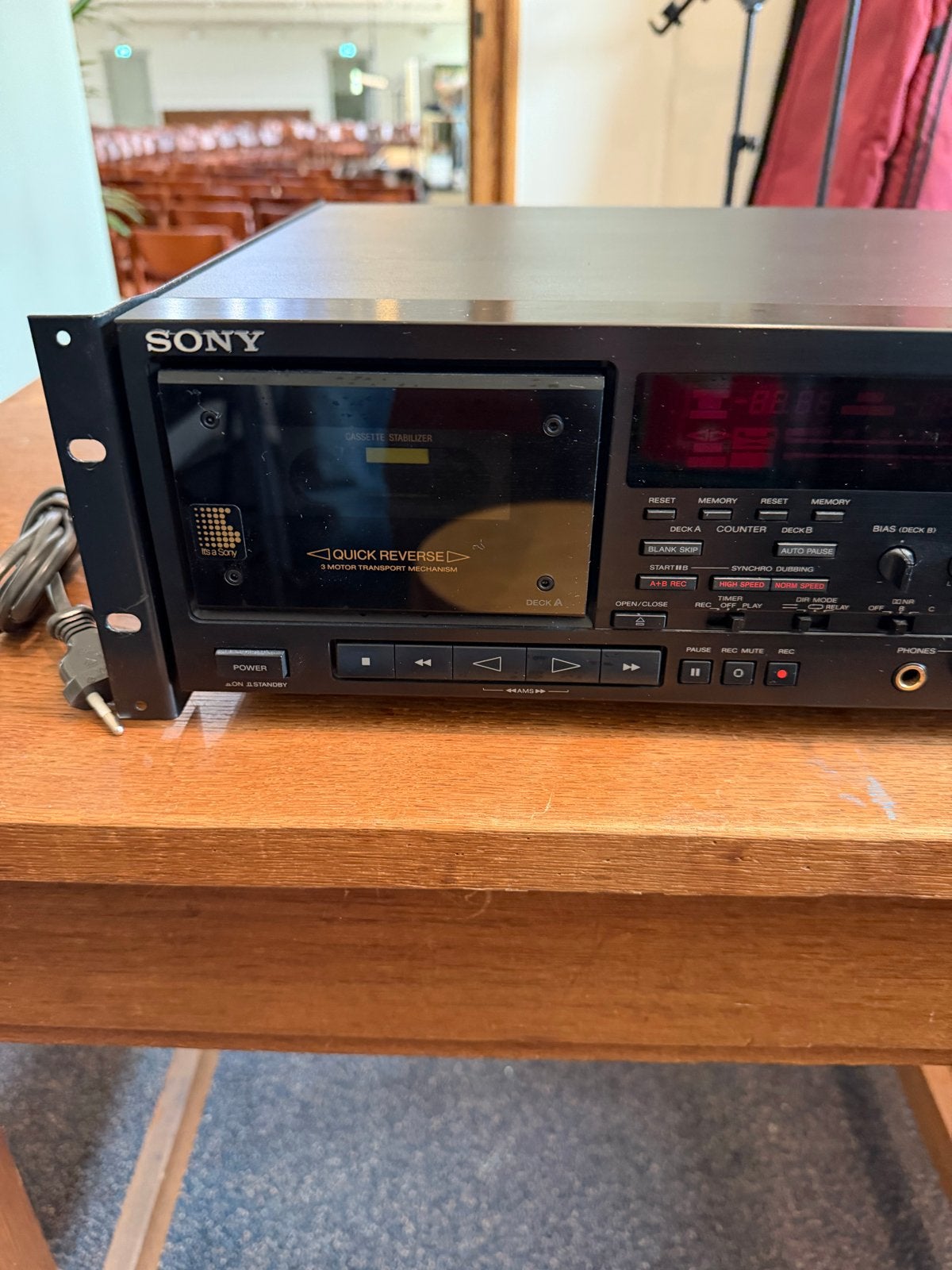 Sony TC-WR770 Dubbel Cassettedeck met Quick Reverse, Ophalen of Verzenden, Dubbel, Sony, Auto-reverse