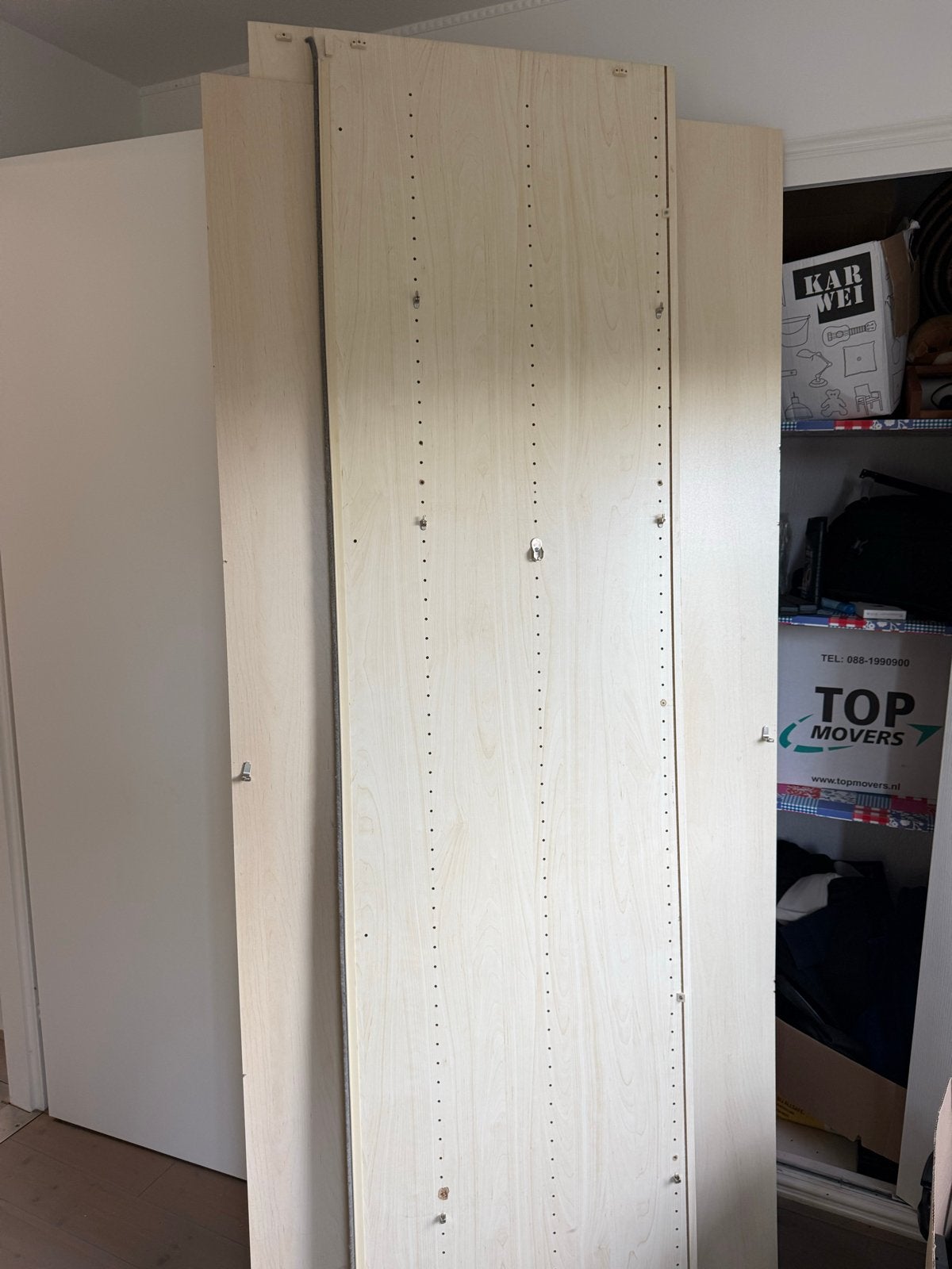 Pax kast met zwarte glazen schuifdeuren en ladekast, Ophalen, Gebruikt, 50 tot 100 cm, Glas