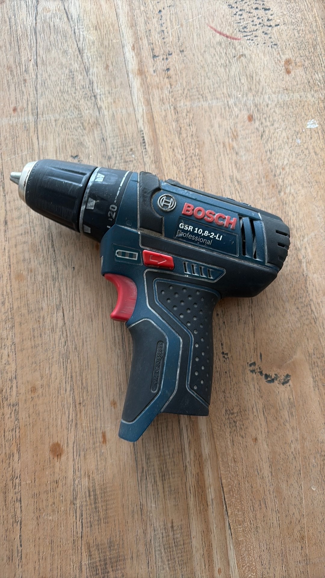 Bosch GSR 10,8-2 li schroefmachine, Gebruikt, Variabele snelheid, Ophalen of Verzenden, Boor- en Schroefmachine