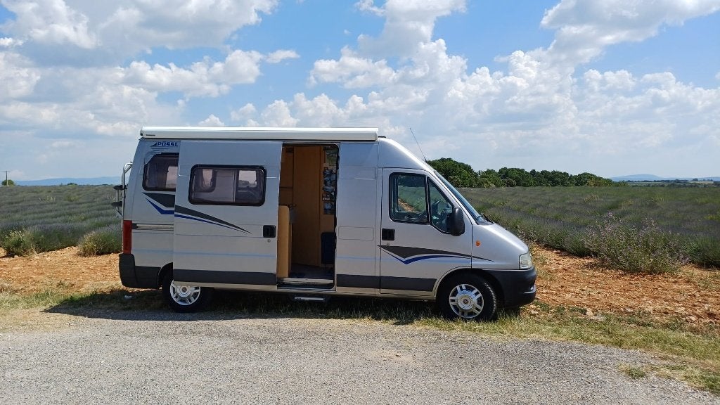 Buscamper Fiat Possl Duett L, Caravans en Kamperen, Fiat, Koelkast, Pössl, Tot en met 2
