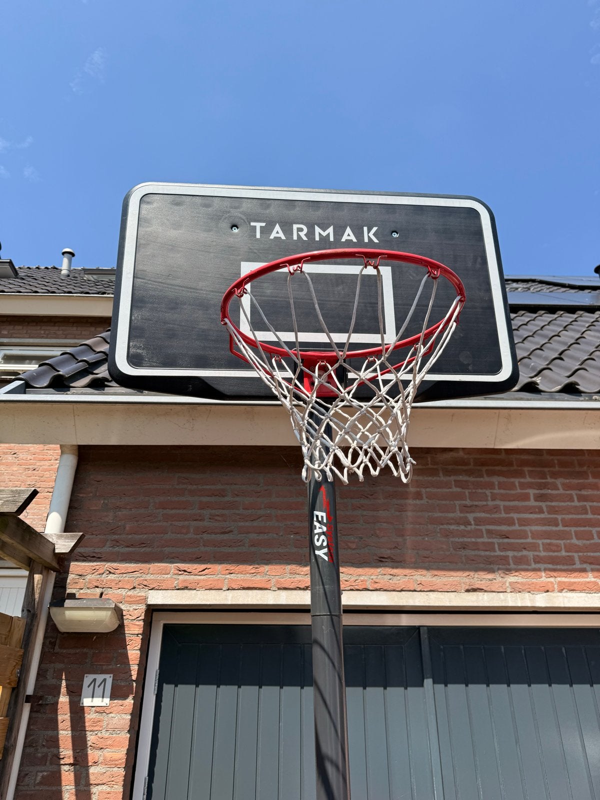 basketbalpaal met verstelbare hoogte, Ophalen, Gebruikt, Ring, Bord of Paal