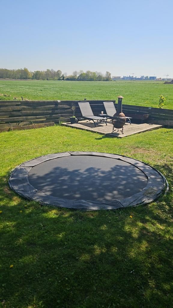 InGround Trampoline 360 cm, Ophalen, Gebruikt