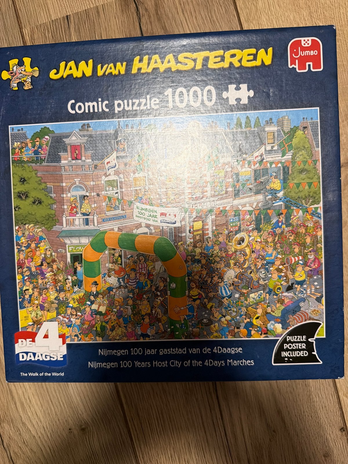 Jan van Haasteren Comic Puzzle 1000+ Nijmegen 4Daagse, Ophalen of Verzenden, Zo goed als nieuw