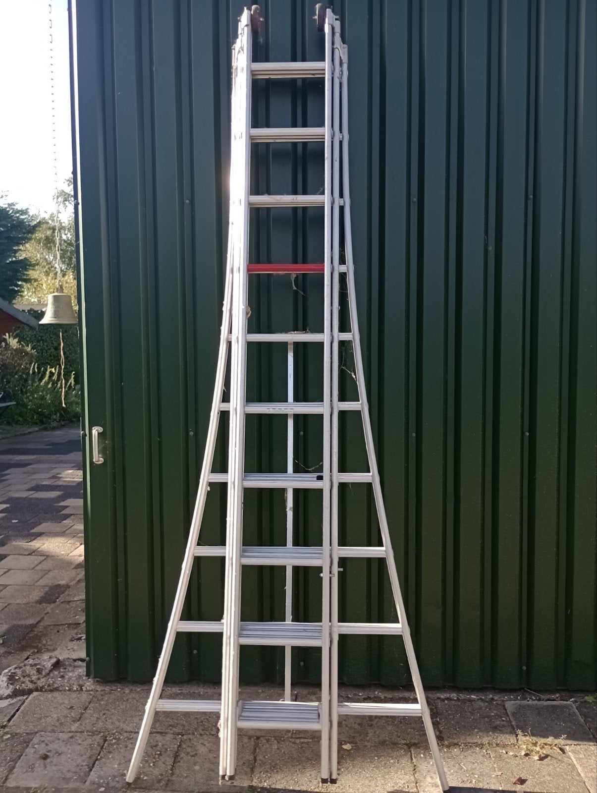 Altrex rocky 3x10 reformladder, Ophalen, Zo goed als nieuw, Ladder, Opvouwbaar of Inschuifbaar